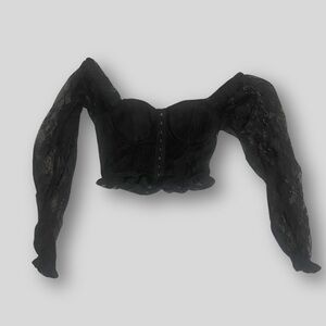 Black Lace Blouse